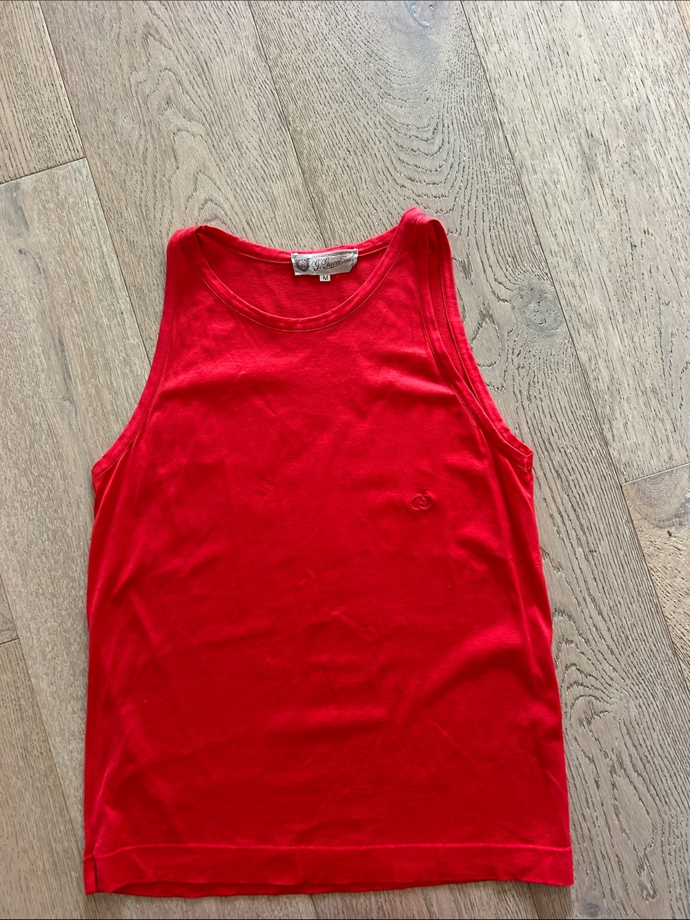 Gucci vintage Red Crewneck Tank Top
